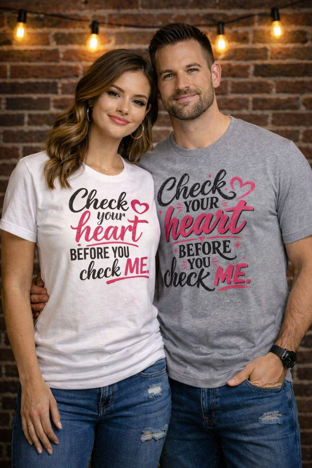 Christian Statement Tee-Check Your Heart Before You Check Me
